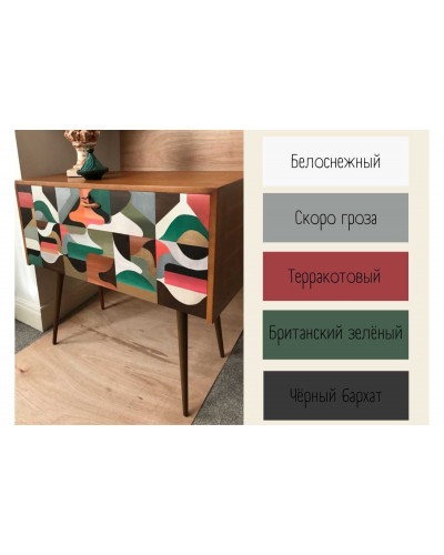 Краска для мебели и декора ATURI Design Меловой бархат mia цвет терракотовый, 830 г T1-00012315